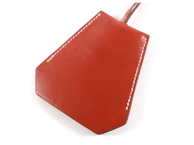 Hermès Vintage Leder Clochette Halskette Braun - Ansicht 2