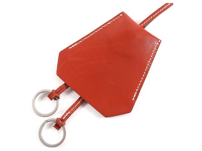 Hermès Vintage Leder Clochette Halskette Braun - Ansicht 3