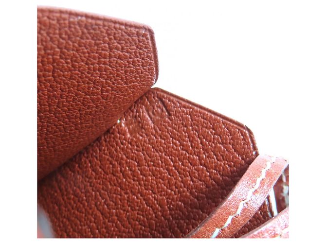Hermès Vintage Leder Clochette Halskette Braun - Ansicht 7