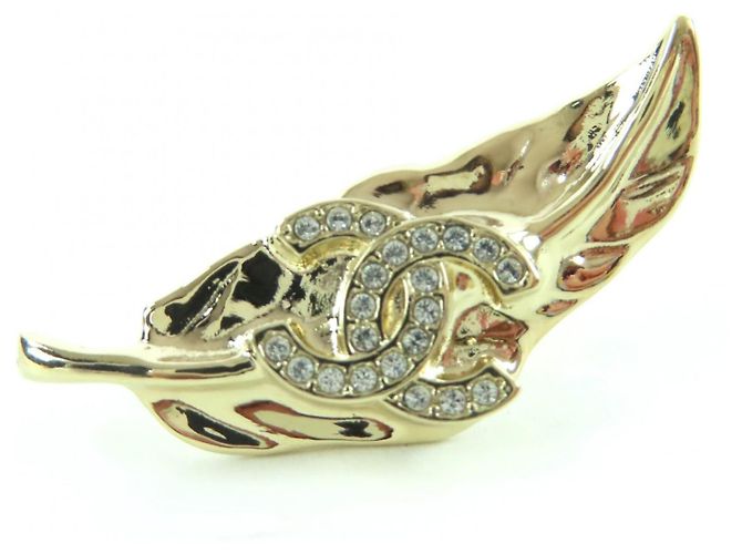 Orecchini in oro con design a foglia e marchio Coco di Chanel D'oro - vista 5