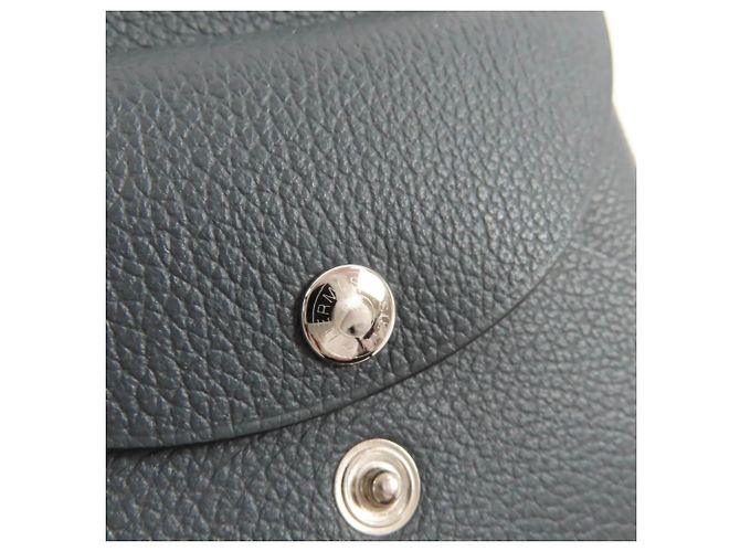 Monedero Calvi Duo Gris Misty de Hermès Gris antracita - vista 8