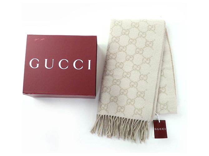 Stola in cashmere Gucci beige - vista 2