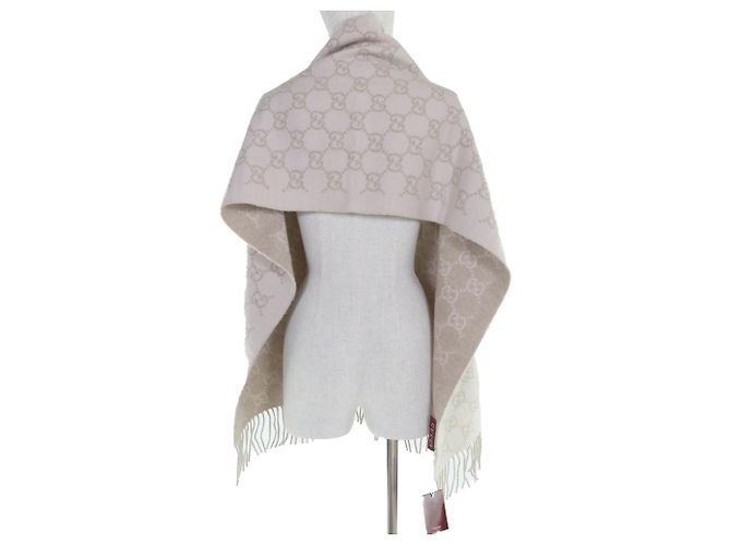 Stola in cashmere Gucci beige - vista 6