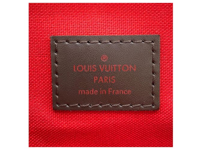 Borsa Louis Vuitton Damier Ebene Verona PM Rosso - vista 17