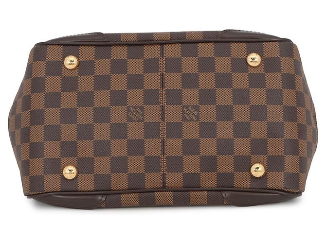 Borsa Louis Vuitton Damier Ebene Verona PM Rosso - vista 3