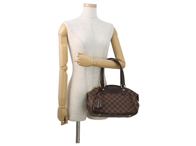 Borsa Louis Vuitton Damier Ebene Verona PM Rosso - vista 4