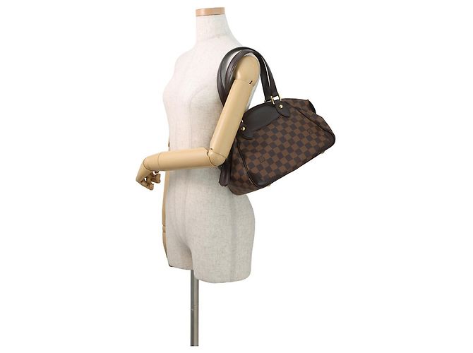 Borsa Louis Vuitton Damier Ebene Verona PM Rosso - vista 5