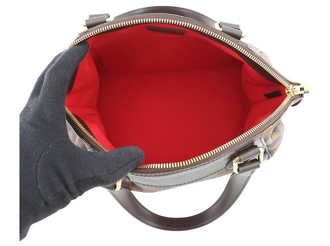 Borsa Louis Vuitton Damier Ebene Verona PM Rosso - vista 6