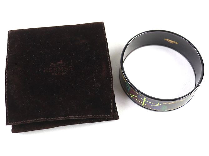 Bracciale Bangle Bandana HH Click GM di Hermès Nero Multicolore - vista 2