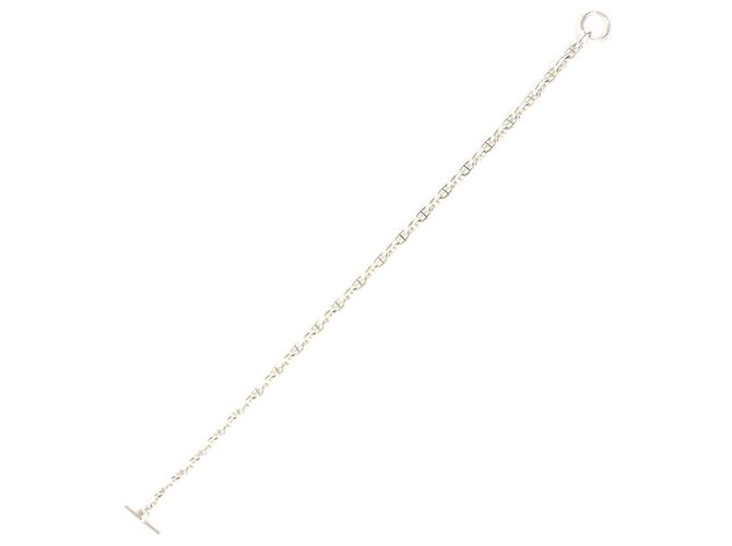 Hermès Collier Hermes Vintage Chaine d'Ancre PM Argenté - vue 4