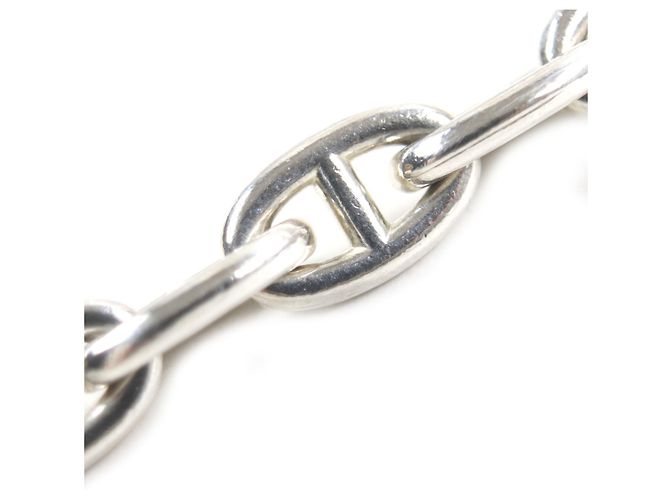 Hermès Collier Hermes Vintage Chaine d'Ancre PM Argenté - vue 5