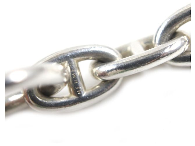 Hermès Collier Hermes Vintage Chaine d'Ancre PM Argenté - vue 6