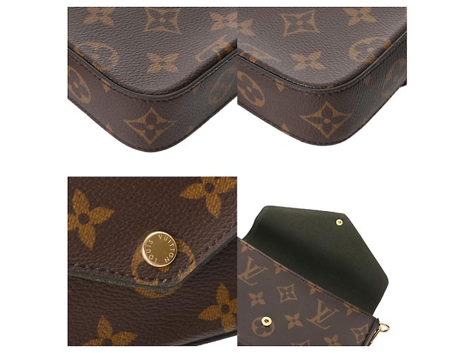 Louis Vuitton Monogram Multi Pochette Felicie Marrone Cachi - vista 9