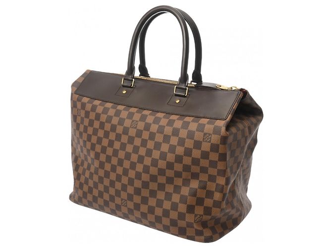 Borsa Boston Damier Greenwich PM Marrone Louis Vuitton - vista 3