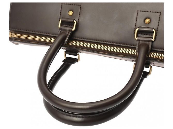 Borsa Boston Damier Greenwich PM Marrone Louis Vuitton - vista 4