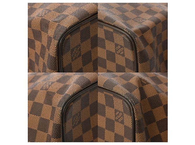 Borsa Boston Damier Greenwich PM Marrone Louis Vuitton - vista 8