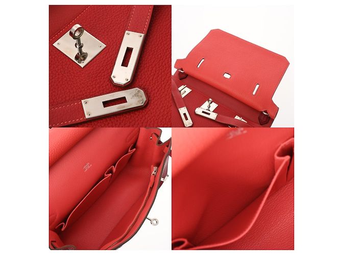 Jypsiere Borsa a Spalla Hermès Jypsière 28 Verso Rosa Rosso - vista 10