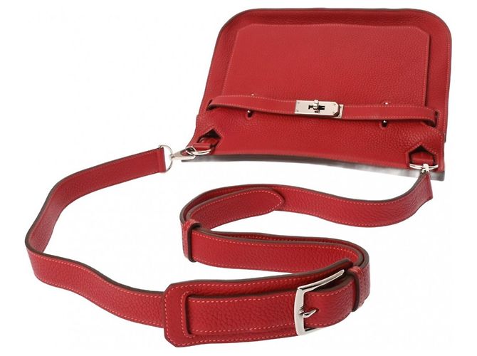 Jypsiere Borsa a Spalla Hermès Jypsière 28 Verso Rosa Rosso - vista 4