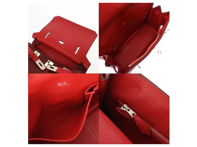 Hermès HERMES Jypsiere 31 Bicolor Schultertasche Rot - Ansicht 10
