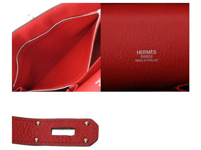 Hermès HERMES Jypsiere 31 Bicolor Schultertasche Rot - Ansicht 11