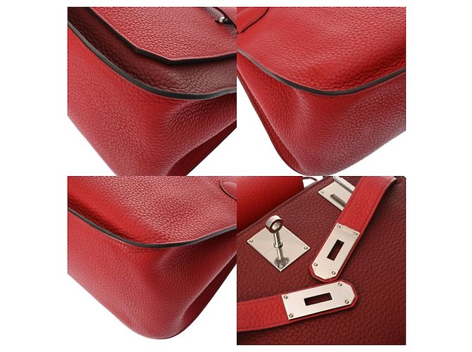 Hermès HERMES Jypsiere 31 Bicolor Schultertasche Rot - Ansicht 9