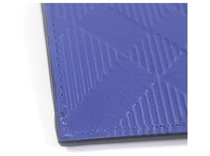 Burberry Blue Leather Card Case - view 6