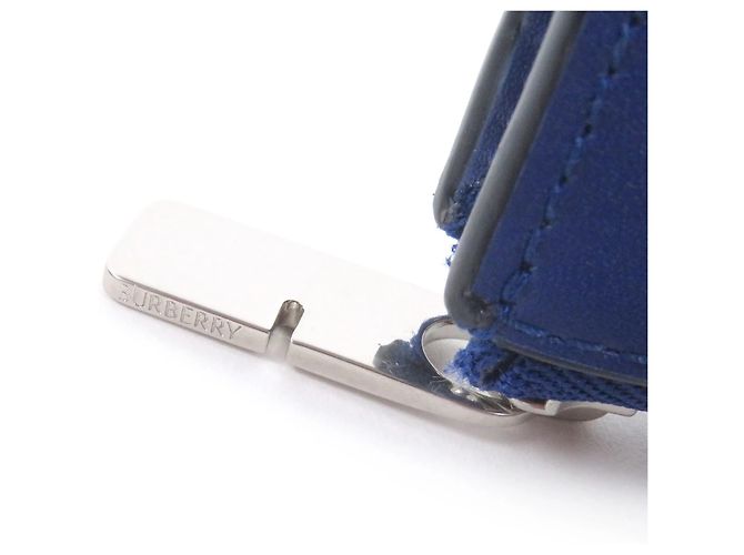 Burberry Blue Leather Card Case - view 8