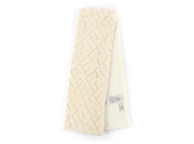 Fendi Stola aus Wolle und Polyester in Elfenbein Roh - Ansicht 3