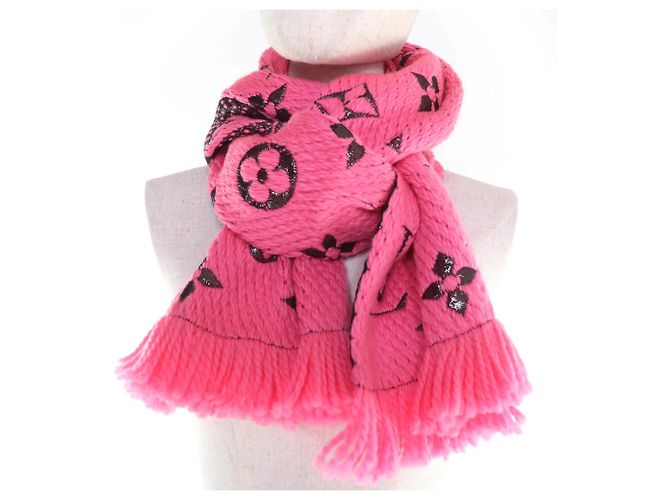 Sciarpa Logomania Shine di Louis Vuitton Rosa - vista 4