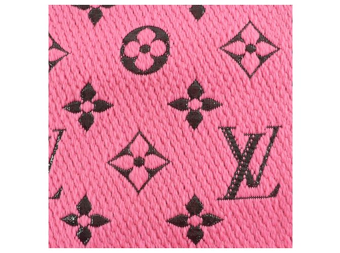 Sciarpa Logomania Shine di Louis Vuitton Rosa - vista 5