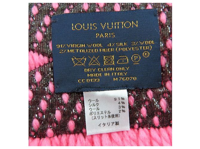 Sciarpa Logomania Shine di Louis Vuitton Rosa - vista 7