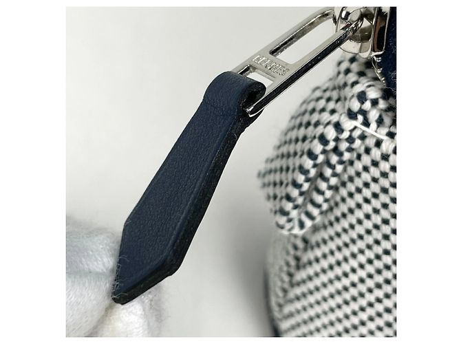 Mini-Make-up-Täschchen Bolide von Hermès Marineblau - Ansicht 5