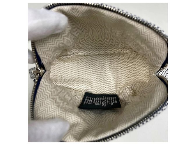 Mini-Make-up-Täschchen Bolide von Hermès Marineblau - Ansicht 6