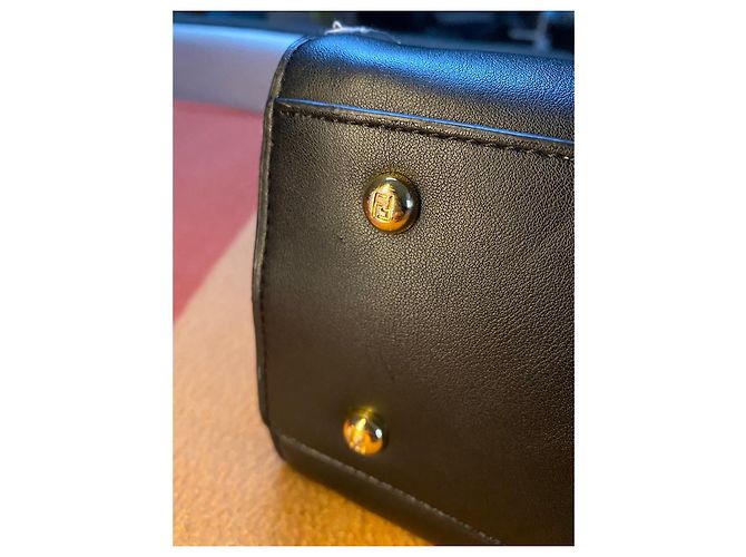 Fendi Peekaboo Monster Eyes - Schwarzes Leder - Größe Mittel/Regulär - Ansicht 13
