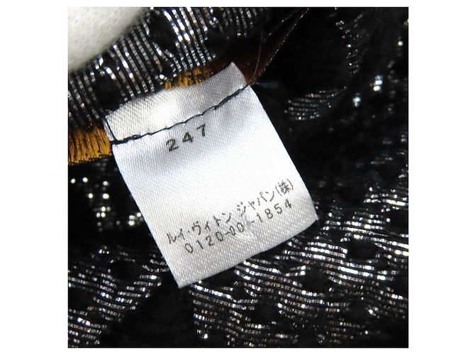 Bufanda de Flecos Monogram Louis Vuitton Negro Plata - vista 8