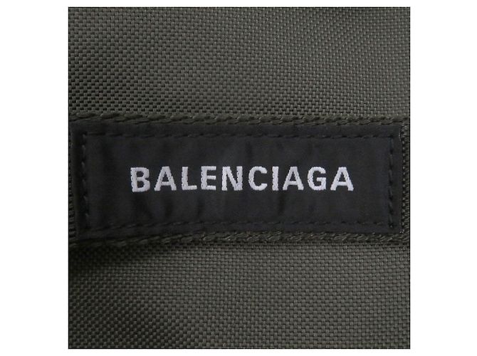 Sac à main en polyamide recyclé khaki Balenciaga Kaki - vue 12