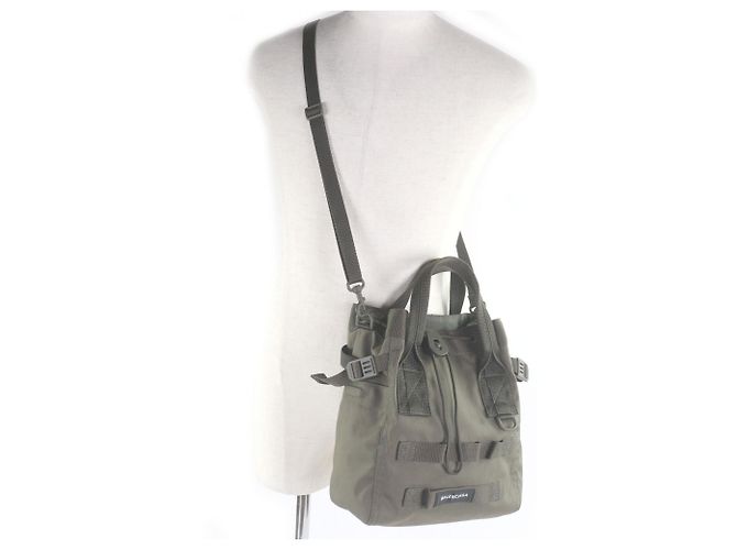 Sac à main en polyamide recyclé khaki Balenciaga Kaki - vue 3