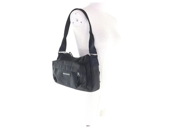 Borsa a Spalla in Nylon Explorer di Balenciaga Nero - vista 5