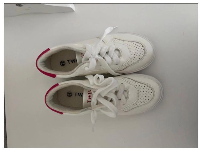 Autre Marque Scarpe da ginnastica bianche con dettagli fucsia Bianco - vista 4
