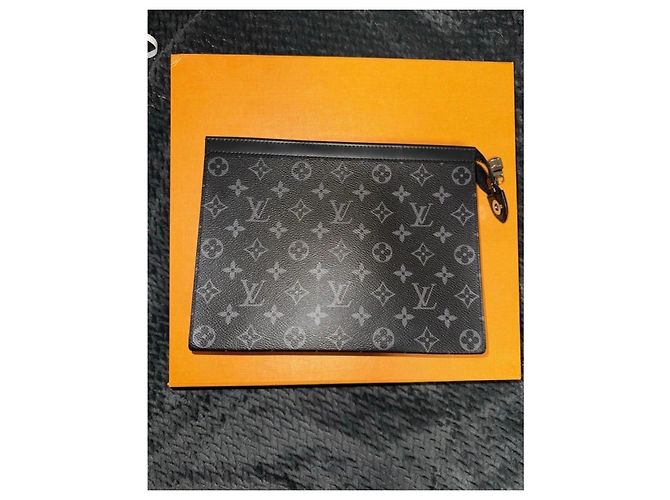 Clutch Pochette Voyage MM Monogram Louis Vuitton nera Nero - vista 2