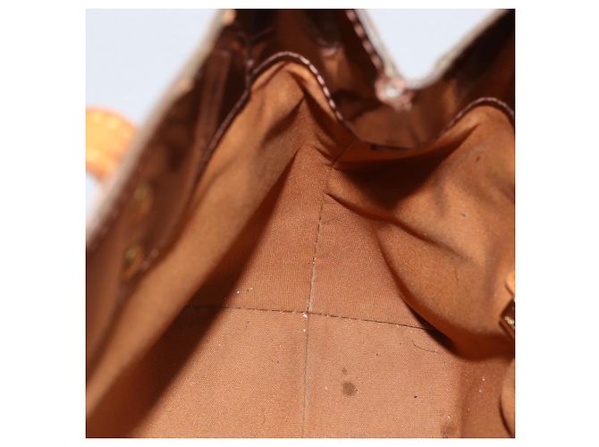 LOUIS VUITTON Borsa a Mano Monogram Vernis Reade PM Bronzo M91146 LV Auth BSZ490 - vista 18