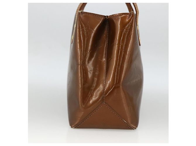 LOUIS VUITTON Borsa a Mano Monogram Vernis Reade PM Bronzo M91146 LV Auth BSZ490 - vista 4