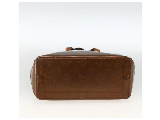 LOUIS VUITTON Borsa a Mano Monogram Vernis Reade PM Bronzo M91146 LV Auth BSZ490 - vista 5