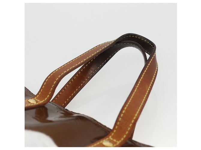 LOUIS VUITTON Borsa a Mano Monogram Vernis Reade PM Bronzo M91146 LV Auth BSZ490 - vista 8