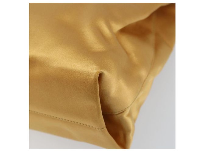 PRADA Borsa a Catena Satin Oro Auth gh1982 D'oro - vista 14