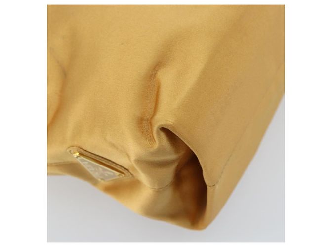 PRADA Borsa a Catena Satin Oro Auth gh1982 D'oro - vista 15