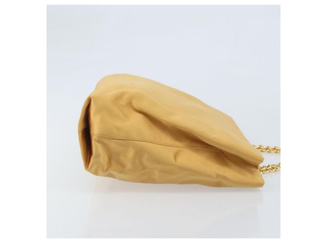 PRADA Borsa a Catena Satin Oro Auth gh1982 D'oro - vista 3