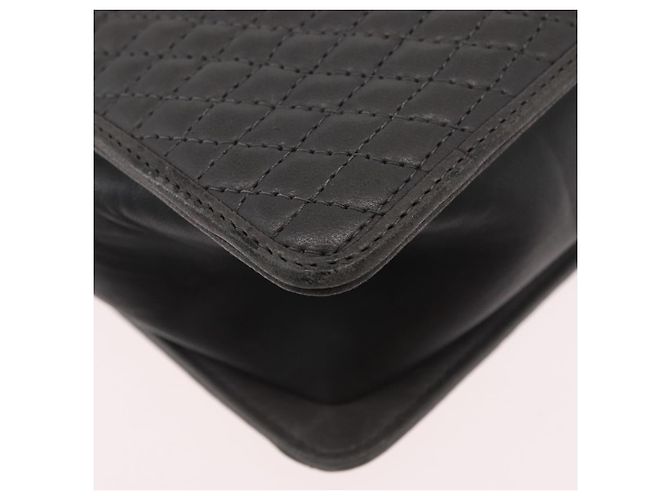 BALLY Borsa a Spalla a Catena in Pelle Grigia Oro Auth ti3817 Marrone D'oro - vista 15