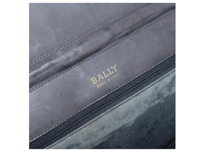 BALLY Borsa a Spalla a Catena in Pelle Grigia Oro Auth ti3817 Marrone D'oro - vista 18