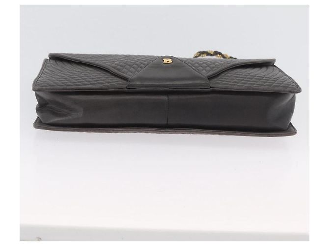 BALLY Borsa a Spalla a Catena in Pelle Grigia Oro Auth ti3817 Marrone D'oro - vista 5